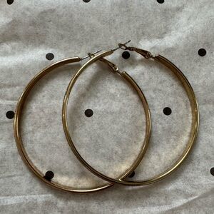 Charming Charlie Gold and Silver Hoop Earrings